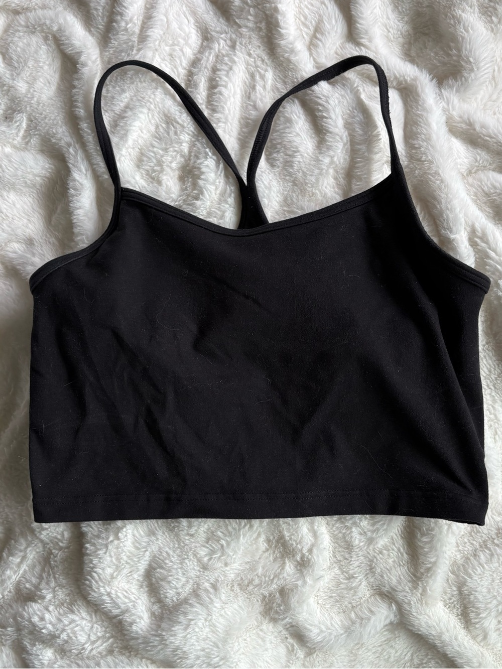 aerie Black Seamless Cami Bralette